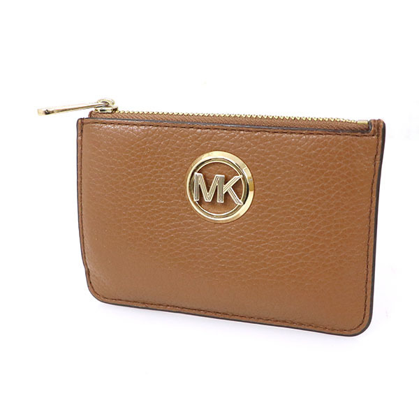 マイケルコース MICHAEL KORS ブラウン レザー カードケース キーケース パスケース 男女兼用 【xx】【中古】4000014801701233