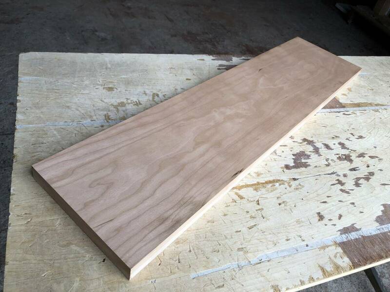 送料無料！【U695G】チェリー 792×191～196×26㎜ 板材 乾燥材 木工 DIY 材木 天然木 無垢材《銘木すずめや》