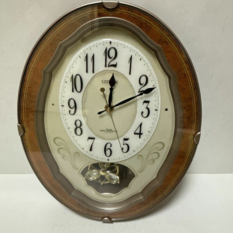 CITIZEN リズム時計 4MN474 電波時計 パルミューズ　壁掛け時計 シチズン 掛時計 