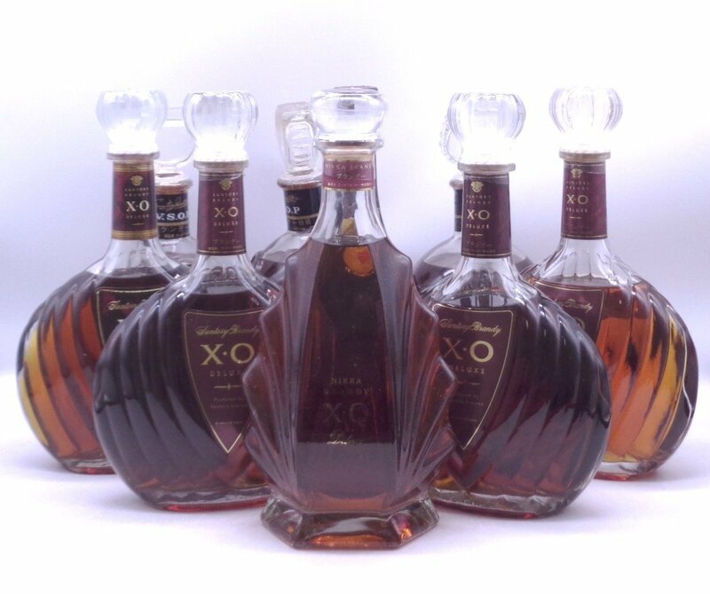 【同梱不可】1円スタート ブランデー 等(ハートミニボトル含) 10本セット SUNTORY サントリー XO VSOP ニッカ XO 等 古酒 P033679