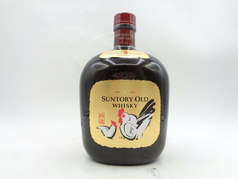 【1円】～ SUNTORY WHISKY OLD サントリー オールド 干支ラベル 酉歳 とり ウイスキー 750ml 43% G27690