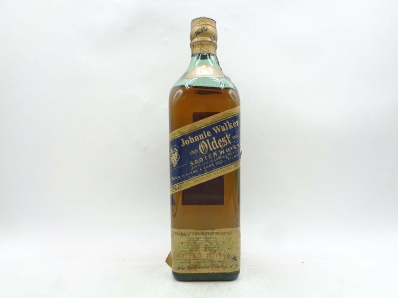 【1円】～ JOHNNIE WALKER OLDEST ジョニーウォーカー オールデスト ブルーラベル ウイスキー 750ml 未開封 古酒 旧ボトル X215859