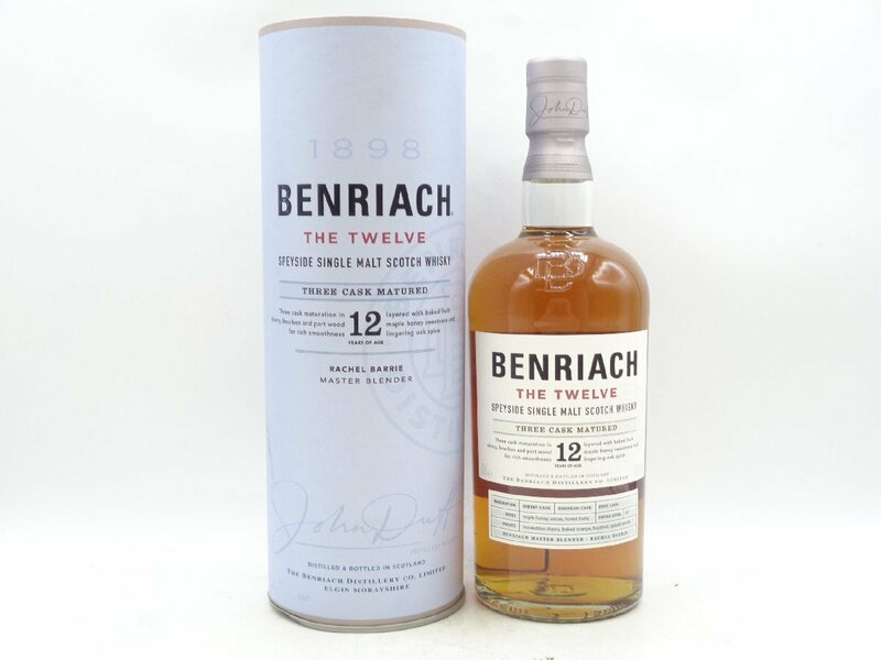 【1円】～BENRIACH THE TWELVE THREE CASK ベンリアック 12年 スリーカスク スペイサイドシングルモルトウイスキー 700ml 46% 箱入 Q017276