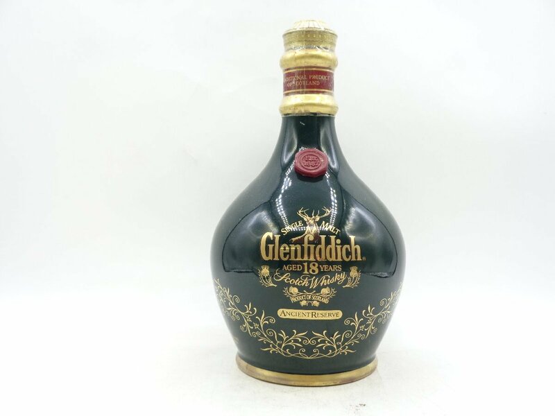 【1円】～ GLENFIDDICH 18年 グレンフィディック 緑 グリーン 陶器ボトル シングル モルト スコッチ ウイスキー 700ml 43％ B68942