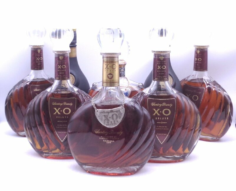 【同梱不可】8本セット SUNTORY サントリー XO ブランデー 国産 古酒 未開栓 X272490