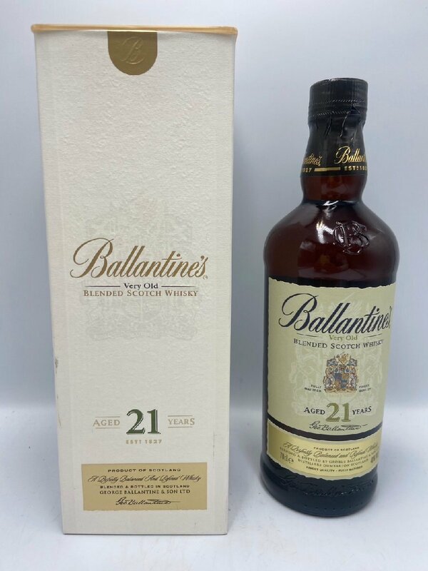 ST【同梱不可】 バランタイン 21年 700ml 40% 箱付き 未開栓 古酒 Z058322