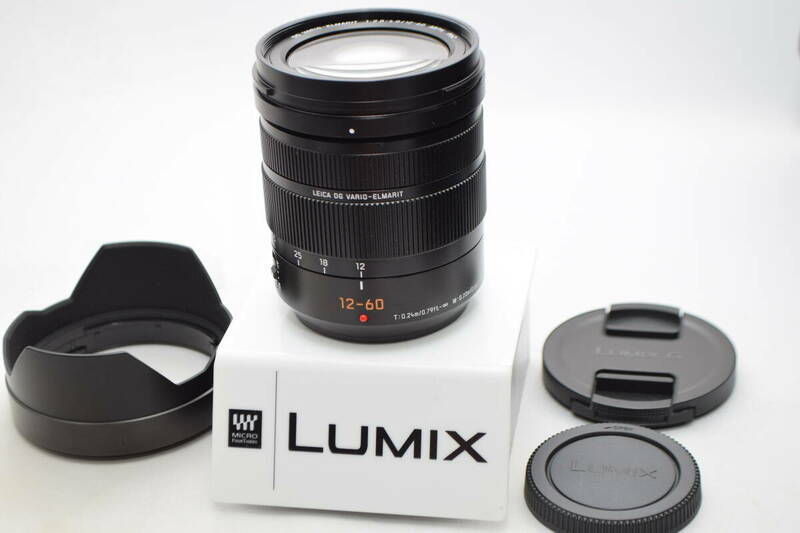 美品★Panasonic パナソニック LUMIX LEICA DG VARIO-ELMARIT 12-60mm F2.8-4.0 ASPH./POWER O.I.S. H-ES12060★