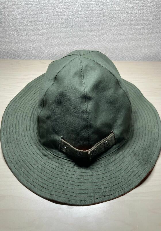 フリーホイーラーズ HAT,REVERSIBLE,SUN U.S. ARMY SUN HAT OLIVE GREEN × INDIAN ORANGE