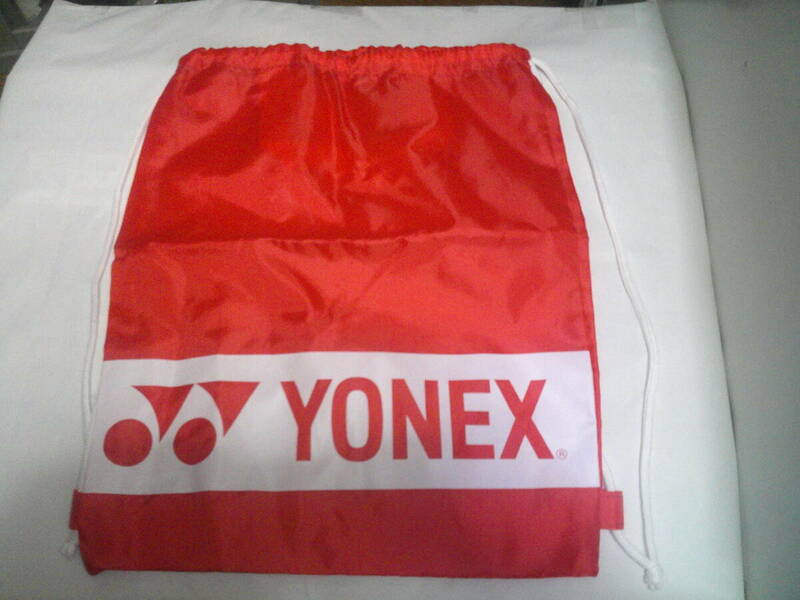 D YONEX 巾着 リュック 型 トートバッグ 約43×約35cm ヨネックス ユニフォーム シューズ 入 遠足 にも 頂き物 未使用品