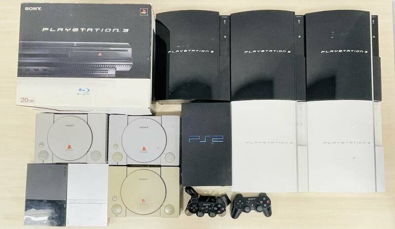Sony PS1 PS2 PS3 本体 コントローラー まとめ売り 二個口発送 P-22