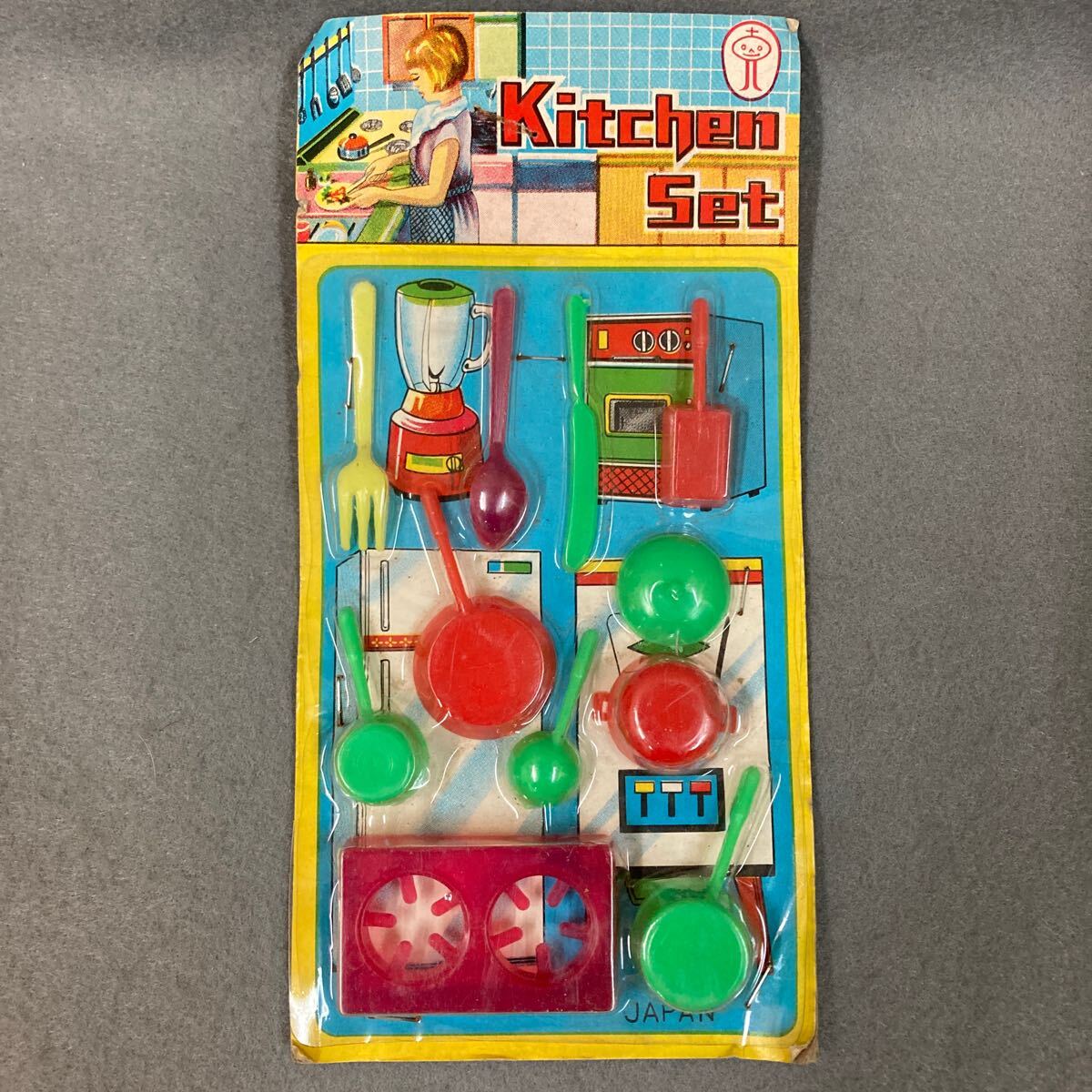昭和レトロ ミニミニ キッチンセット 1960年代 当時物 おままごと 駄菓子屋 レトロポップ ファンシー