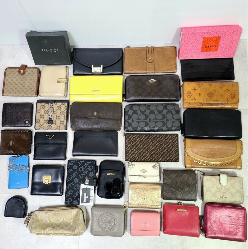 【32点！ブランド財布 おまとめ】LOUIS VUITTON GUCCI Ferragamo Burberrys COACH kate spade などなど財布 長財布 小物 