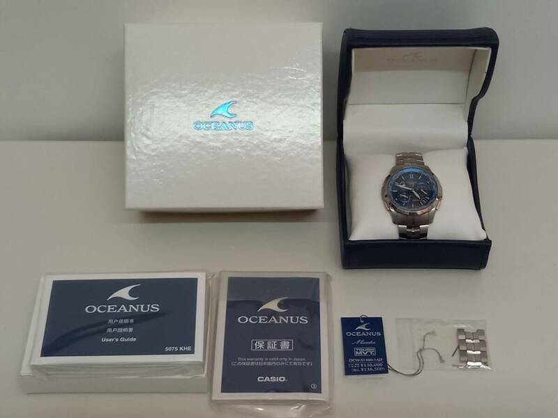 極美品★カシオ CASIO オシアナス OCEANUS マンタ OCW-S1400-1AJF 電波時計 タフソーラー★動作確認済み 