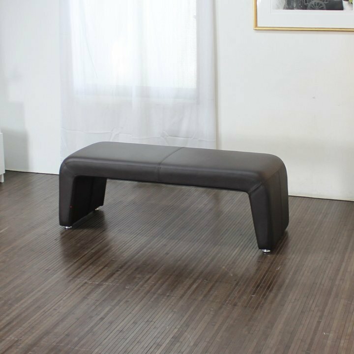 展示品 スツール ベンチタイプソファ ダイニングソファ ソフトレザー ダークブラウン 4万 661-bench-600