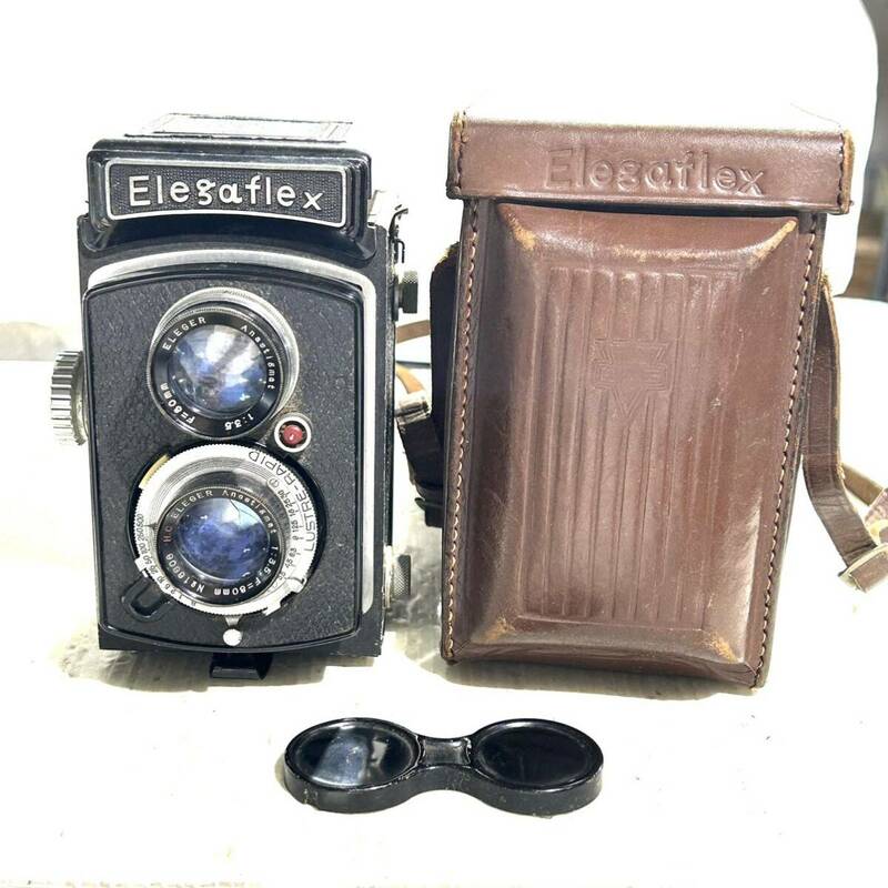 Elegaflex 二眼レフカメラ 二眼レフ 動作未確認 (B4351)