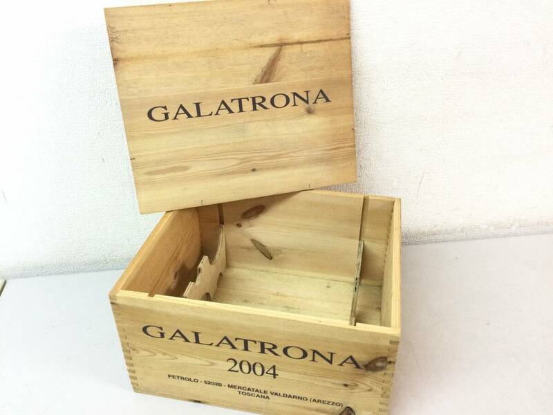 ★ ワイン 木箱 GALATRONA ガラトローナ 木製 化粧箱 収納 インテリア 小物入れ / グッズ コレクション WINE 