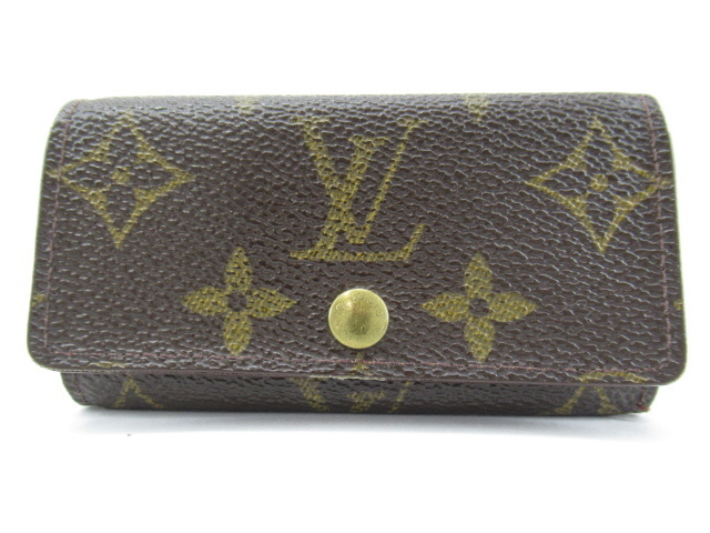 d80365-ap [送料280円]ジャンク◇LOUIS VUITTON ルイヴィトン モノグラム ミュルティクレ4 キーケース M69517 4連フック [171-240602]