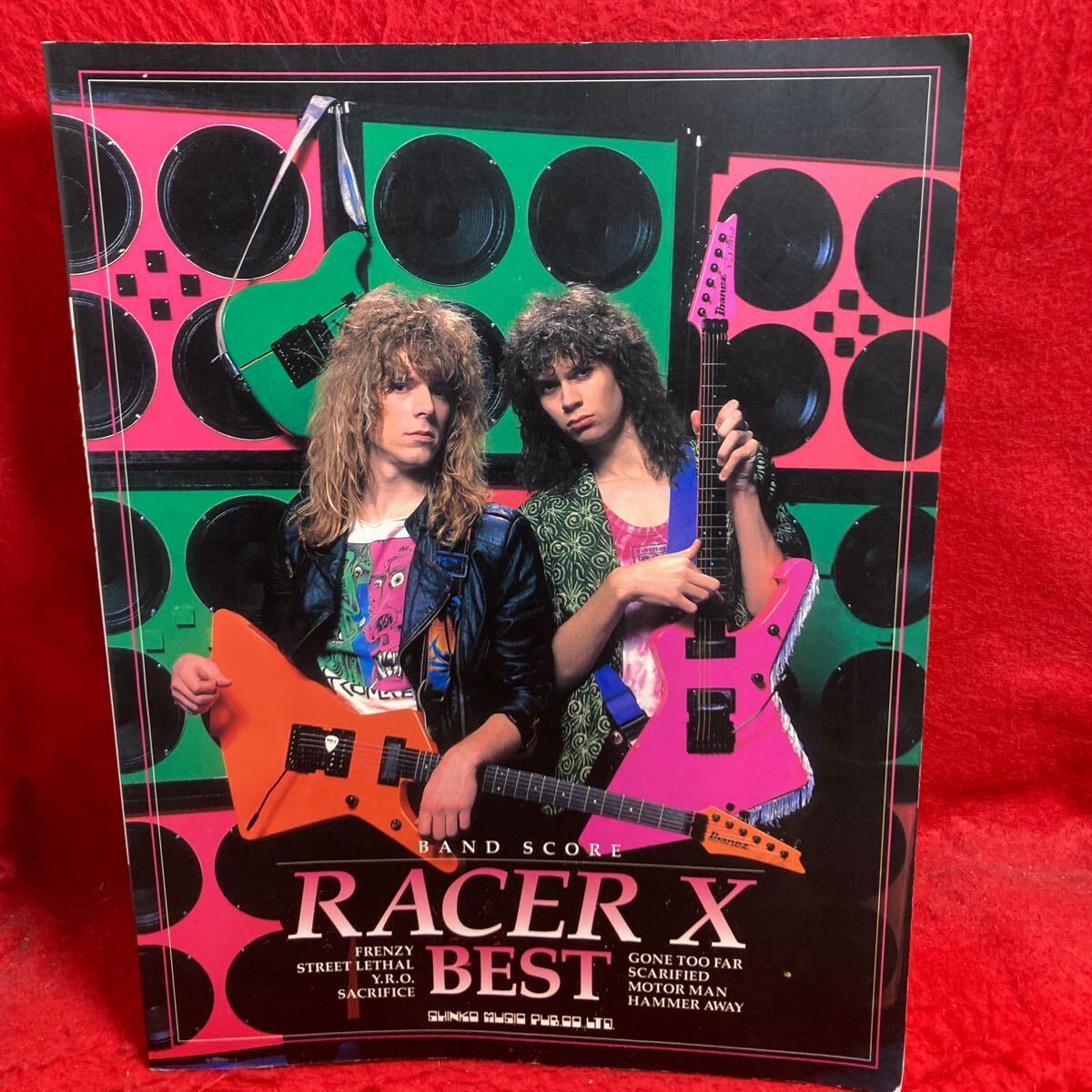 ▼RACER X BEST レーサーX ベスト Paul Gilbert ポール・ギルバート Jeff Martin 洋楽 BAND SCORE バンド・スコア 楽譜 FRENZY 全8曲掲載