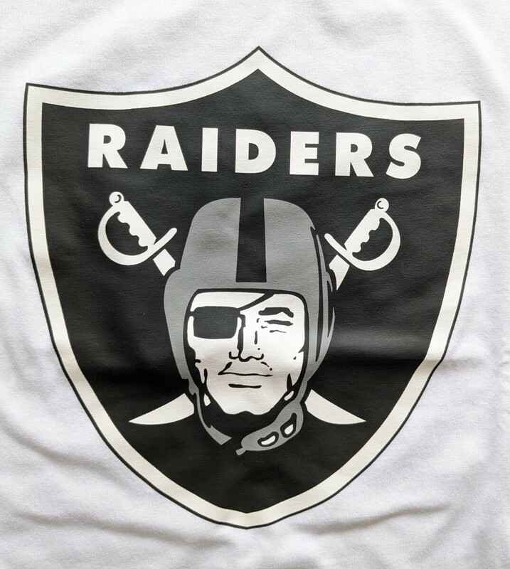 新品 RAIDERS Tシャツ 未使用 レイダース NFL オフィシャルグッズ ホワイト 白 Lサイズ