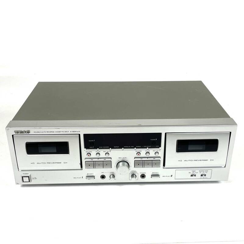 ★☆TEAC W-890R MKⅡ W-890R MK2 ダブルオートリバースカセットデッキ シルバー ☆★