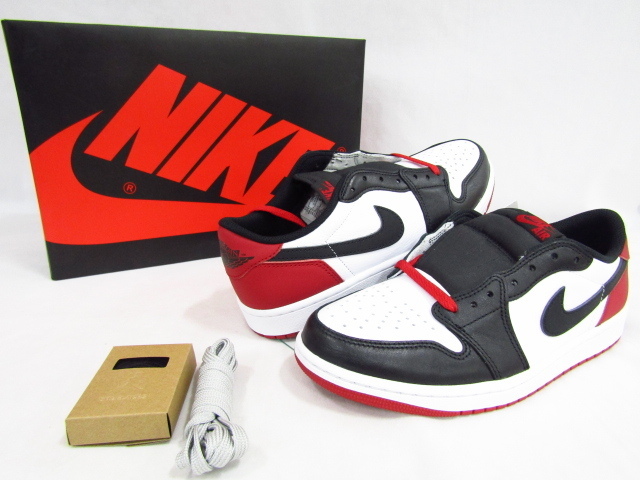 NIKE AIR JORDAN 1 Retro Low OG ナイキ ジョーダン１ Black Toe ブラックトゥ CZ0790-106 27.5cm BOX有り 未使用品 ◆130341