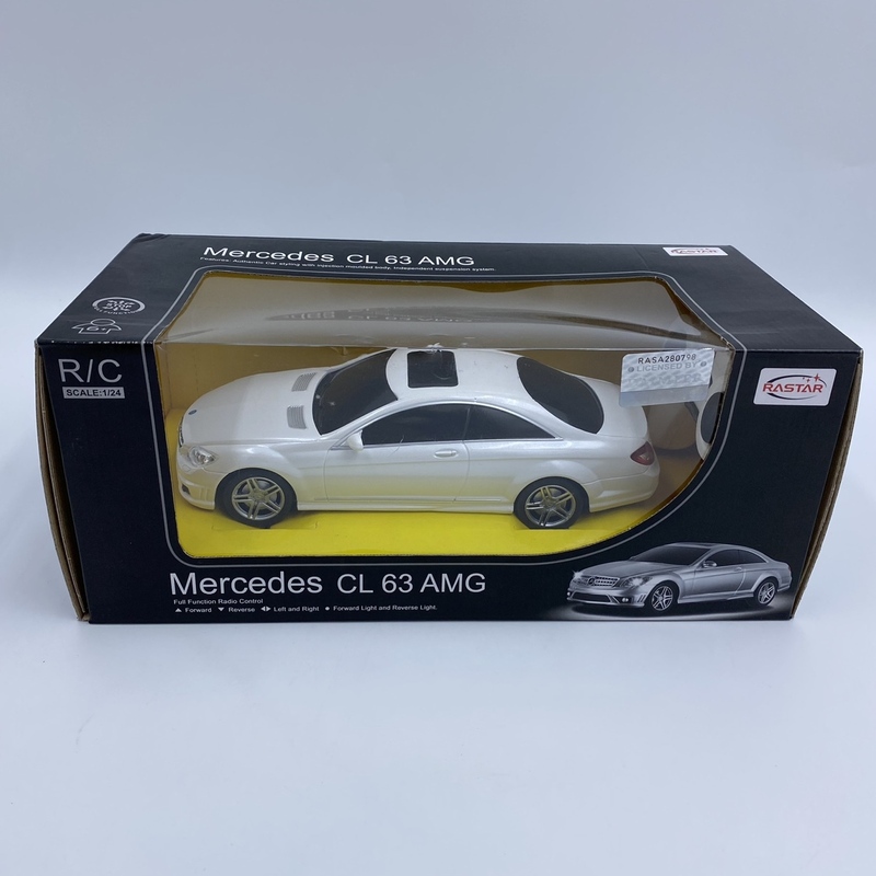 ko0616/16/35 未開封 トイラジコン MERCEDES CL 63 AMG メルセデスベンツ ホワイト 1/24 RASTER ラスター