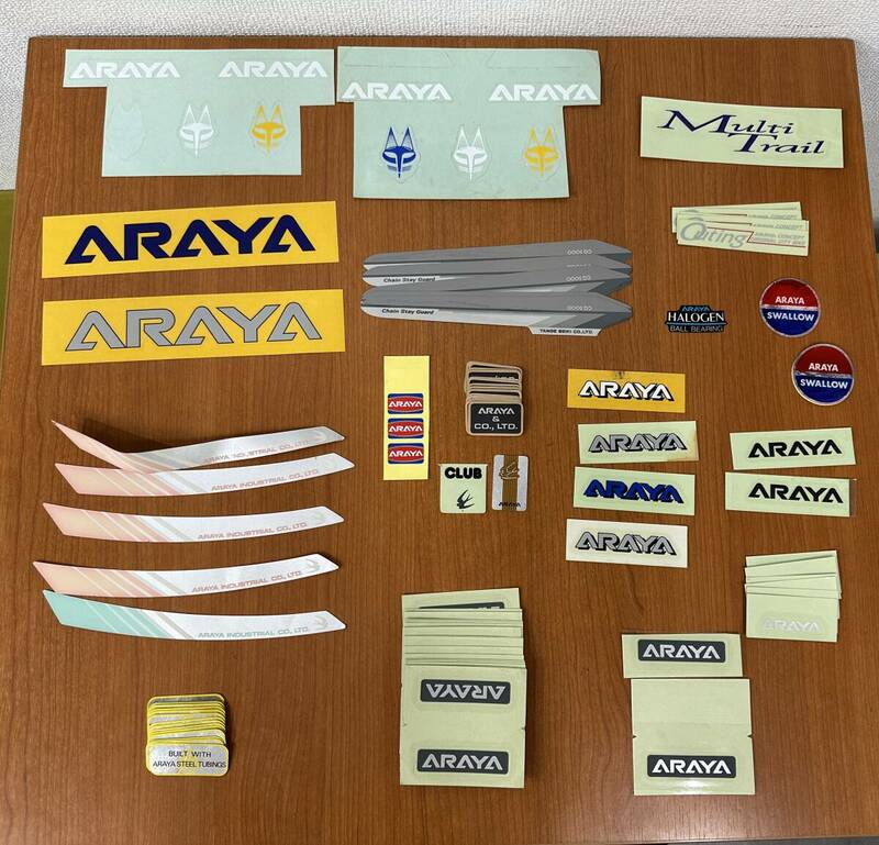 ■長期保管品・アソート■⑪■ARAYA　SWALLOW　アラヤ　スワロー　ステッカー　デカール　セット　レトロパーツ