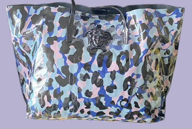 versaceヴェルサーチェトートバッグ迷彩柄カモフラージュプリントマルチカラー