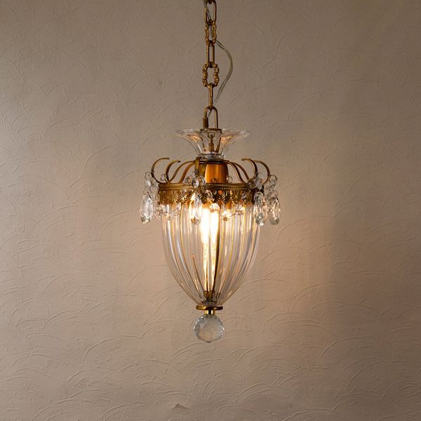 ペンダントランプ 一灯 リュクス インテリア照明 天井照明 照明器具 吊型 インテリア ランプ 飾り レトロ アンティーク調 ビンテージ風