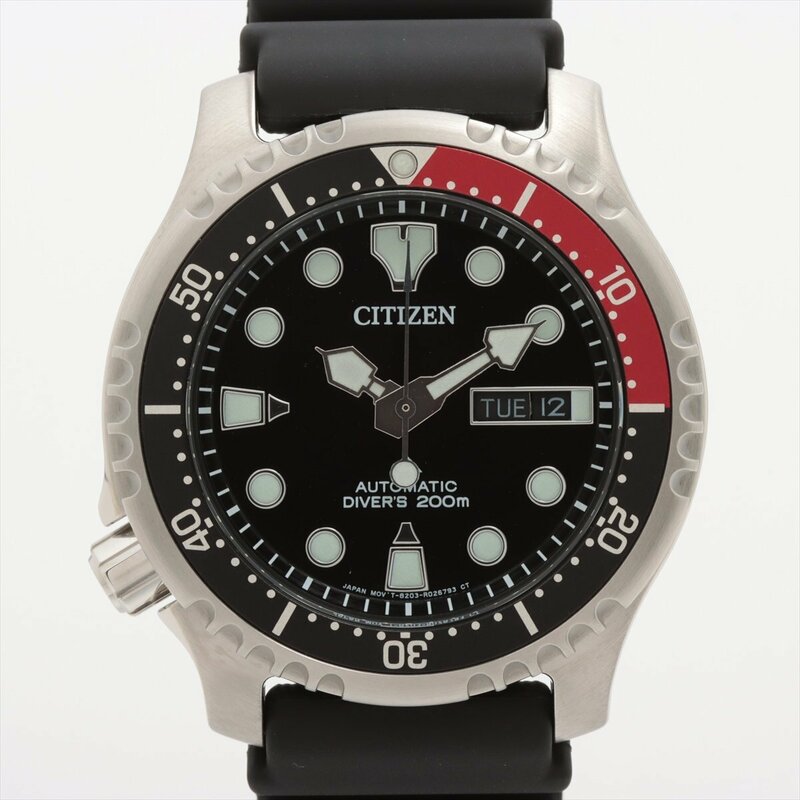 ■ 1円 ～ 美品 日本未発売 参定4.3万■ シチズン CITIZEN ■ プロマスター NY0085-19E ダイバーズ ■箱保 ブラック 黒 コーク 海外モデル