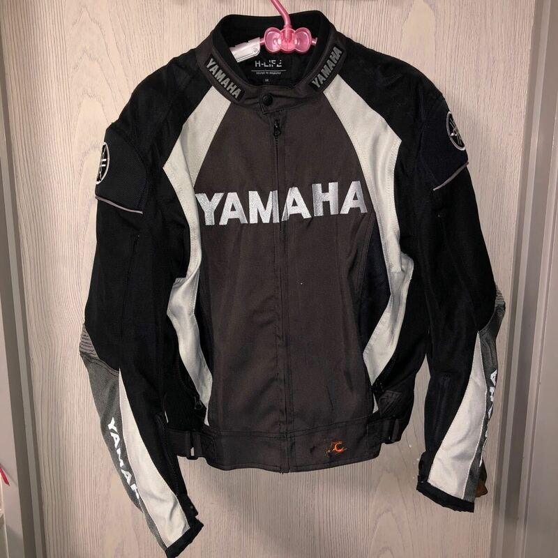 メッシュジャケット バイク ツーリング YAMAHA H-LIFE ライダース ジャケット 肩肘背中パッド M サイズ