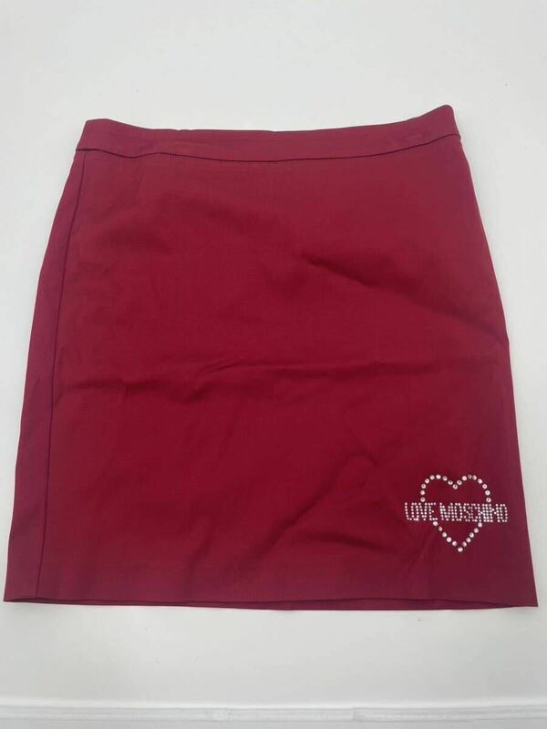 【1】LOVE MOSCHINOモスキーノ ゴルフウェア スカート SPORT 赤 レディース GOLF 美品