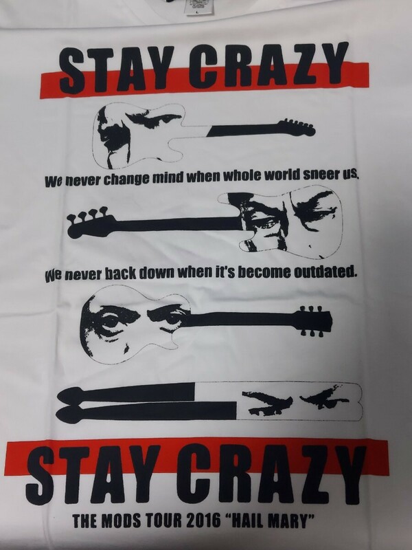 新品未使用　THE MODS STAY CRAZY　Tシャツ　Lサイズ　売切商品