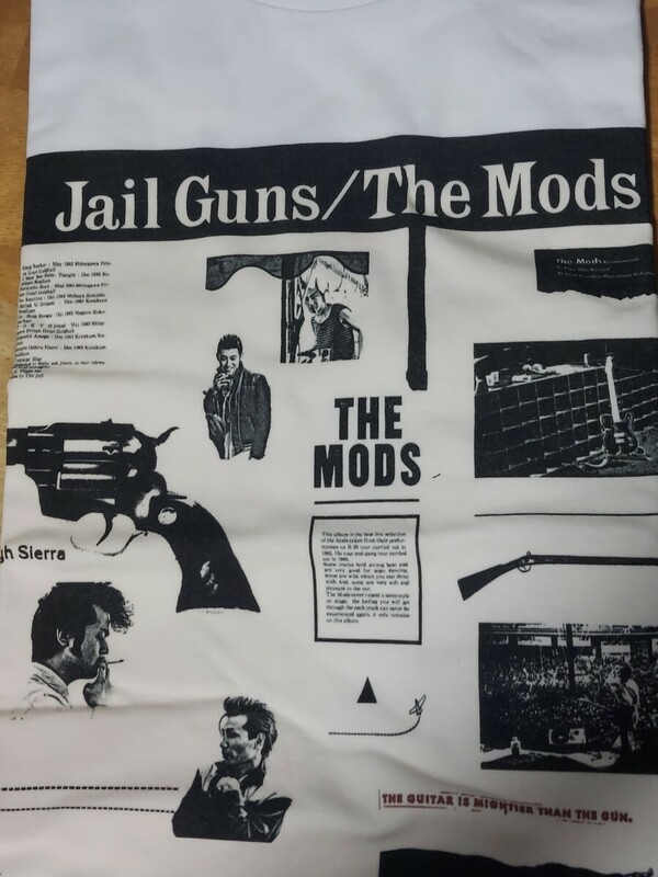 新品未使用　THE MODS　　Tシャツ　Lサイズ　VINYL　JailGuns