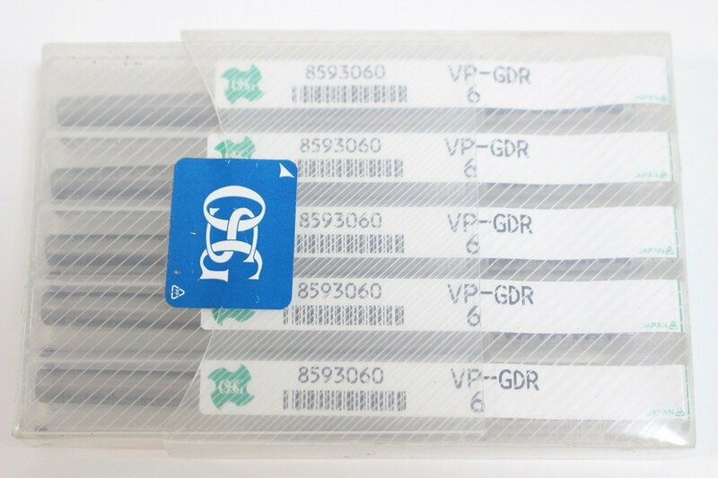 【未使用保管品】 OSG オーエスジー 高速加工用粉末ハイス レギュラ形 VP GDR 6 5本 6-F006/1/60L