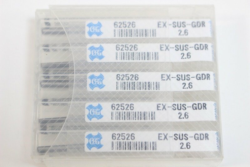 【未使用保管品】 OSG オーエスジー ゴールドドリル ステンレス 軟鋼用レギュラ形 EX SUS GDR 2.6 5本 6-F005/1/60L