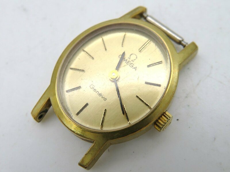 1円◆稼働◆ オメガ ジュネーヴ ゴールド 手巻き レディース 腕時計 N67411