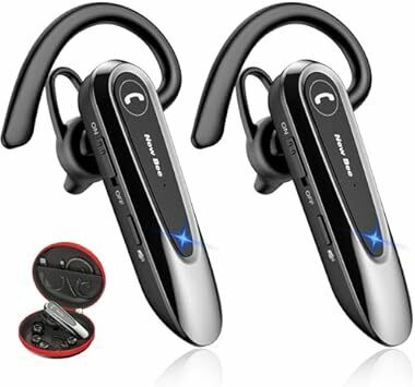 Bluetoothイヤホン 片耳 ハンズフリー通話 イヤホン ノイズキャンセリング 左右兼用 24時間連続使用 両マイク内蔵 2台