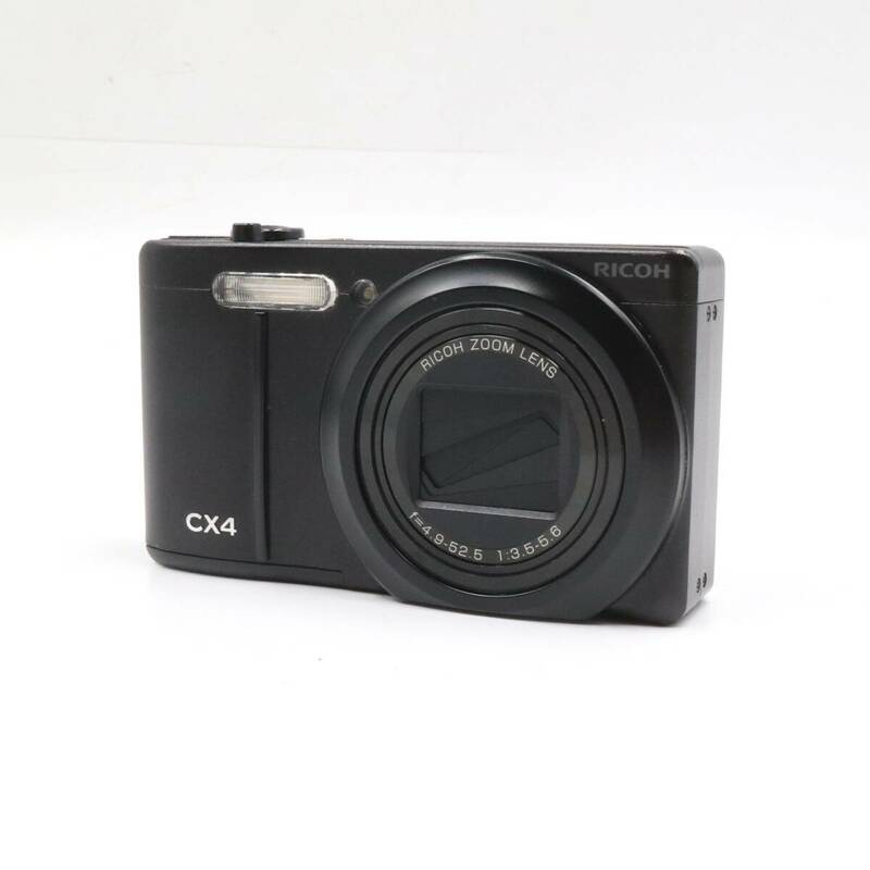 ★RICOH リコー CX4 コンパクトデジタルカメラ ブラック LENS f=4.9-52.5 1:3.5-5.6
