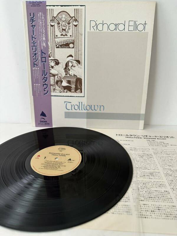 レコード LP 見本盤 RICHARD ELLIOT／TROLLTOWN ALI-28044（管理No.21）