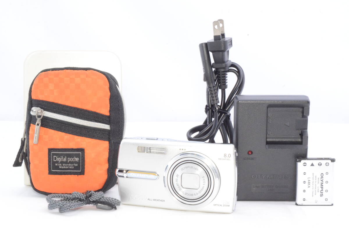 ★動作確認済★ OLYMPUS オリンパス μ830 シルバー コンデジ デジタル コンパクト カメラ　　2406006Y