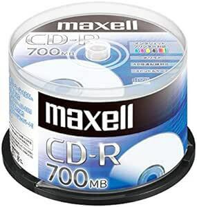 【Amazon.co.jp限定】maxell データ用 (1回記録用) CD-R 700MB 48倍速対応 インクジェットプリンタ