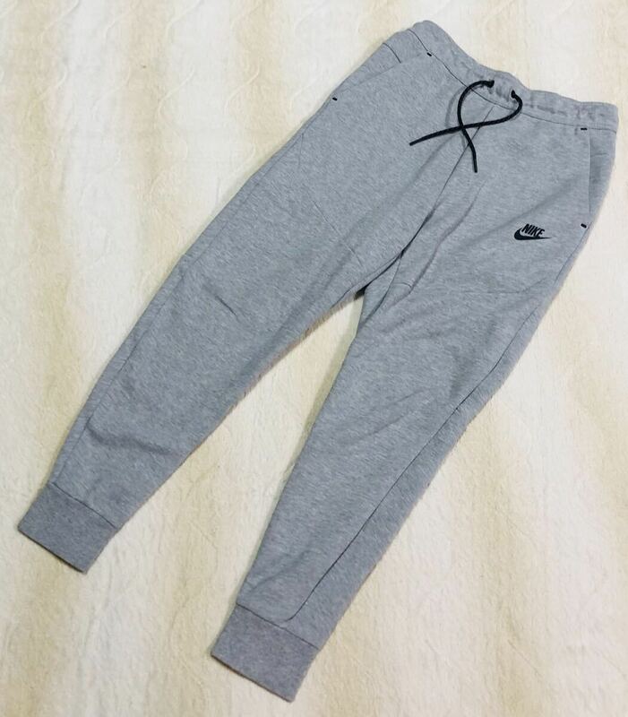 ☆NIKE☆ナイキ テックフリース ジョガーパンツ S グレー系 スウェット パンツ 裾リブ CU4496