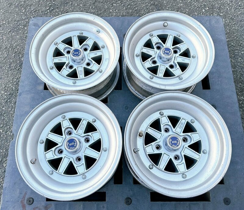 IT16 当時物 旧車 スピードスター MK3 MKⅢ マーク3 マークⅢ 14×7Ｊ2本 7.5Ｊ2本 センターキャップ付き 4本セット　現状販売