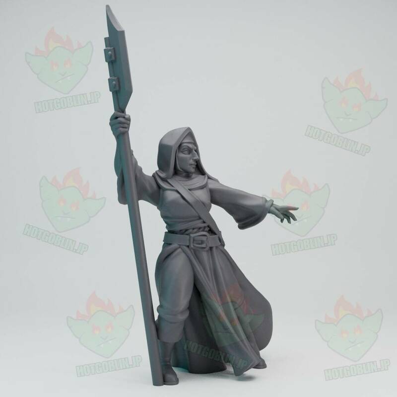 疫病 プレイグの修道女（Plague Nun）D&D・TRPG用 3Dプリント ミニチュア 未塗装