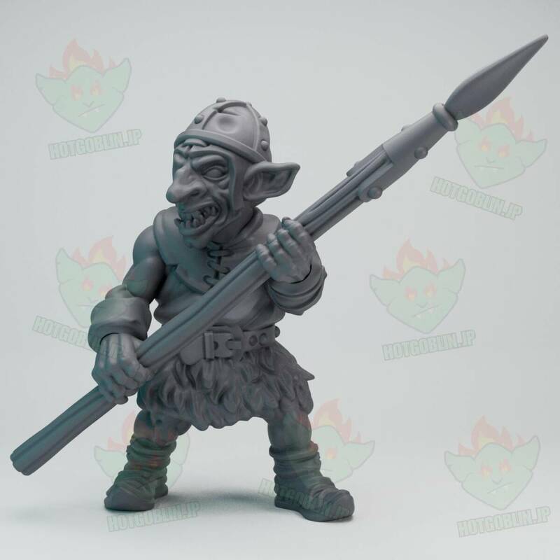 待ち伏せゴブリンD（Ambush Goblin D）D&D・TRPG用 3Dプリント ミニチュア 未塗装