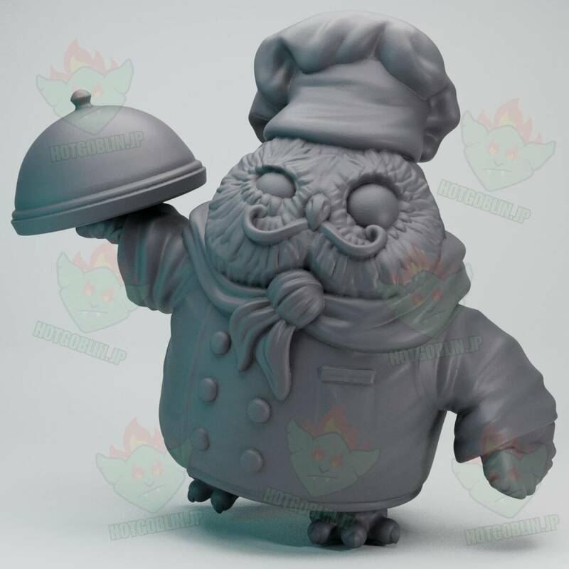 フクロウのシェフ（Owlkin Chef）D&D・TRPG用 3Dプリント ミニチュア 未塗装