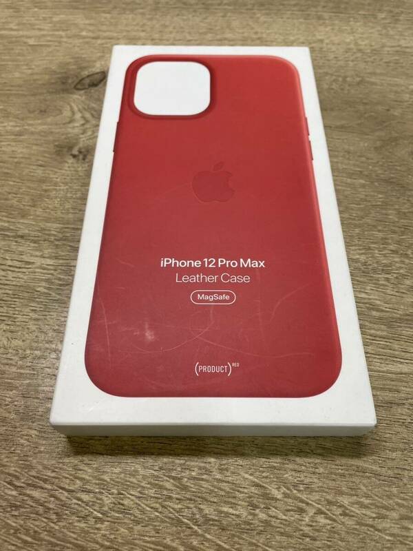 アップル純正 iPhone 12 Pro Max Leather Case （PRODUCT）RED MHKJ3FE/A 展示品