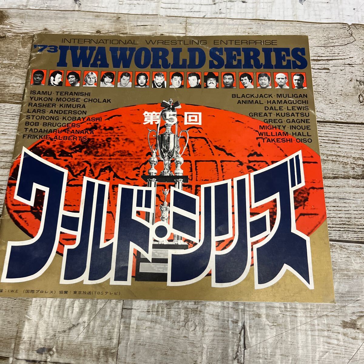 Q850 プロレス パンフレット ★1973年／国際プロレス「第５回 ＩＷＡ ワールド・シリーズ」