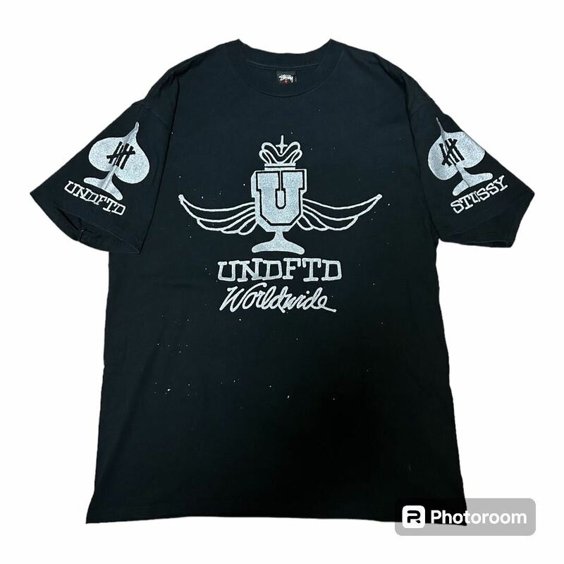 00s STUSSY×UNDFTD（UNDEFEATED） Tシャツ L